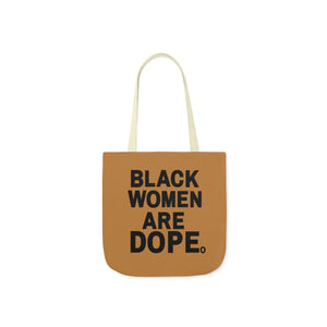 Tan Bwad Tote Bag (black strap)