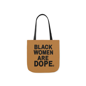 Tan Bwad Tote Bag (black strap)